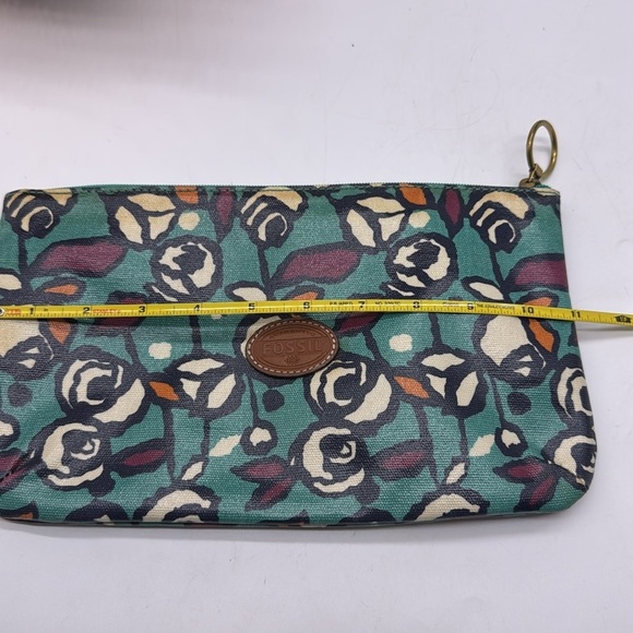 Fossil Vintage Floral Plastic Coated Pouch FP7190 - Picture 7 of 9